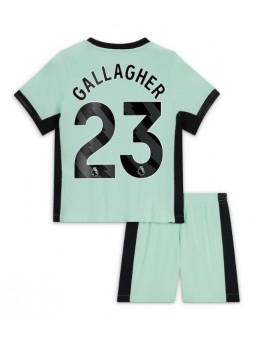 Chelsea Conor Gallagher #23 Ausweichtrikot für Kinder 2023-24 Kurzarm (+ Kurze Hosen)